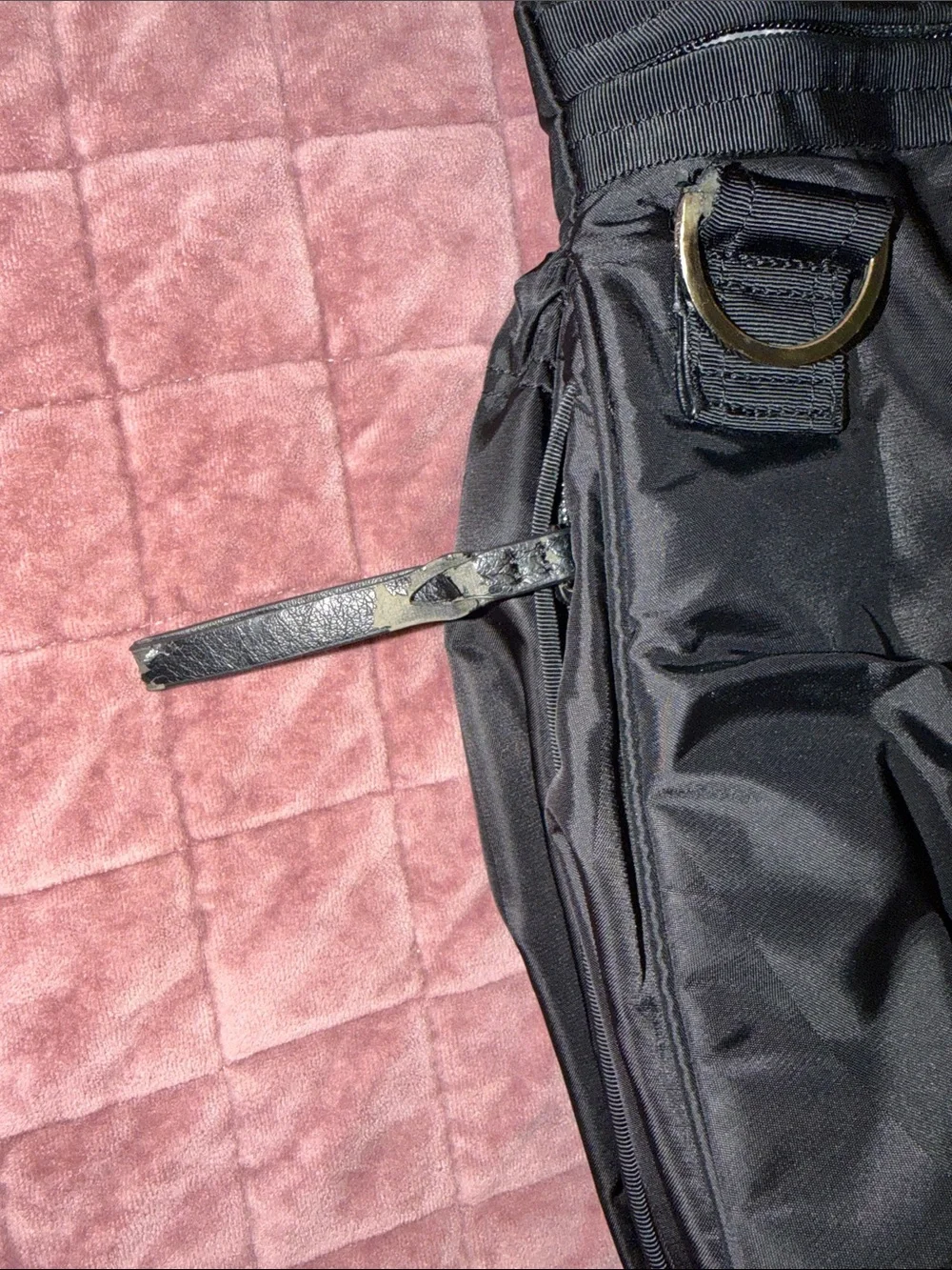 lululemon athletica Black Nylon Drawstring Tote